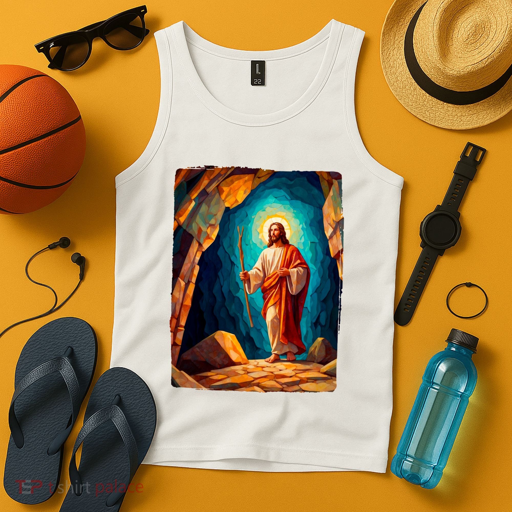 Jesus Christ Scene Portrait Tank Top