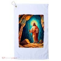 Jesus Christ Scene Portrait Golf Towel thumb 0