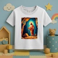 Jesus Christ Scene Portrait Toddler T-Shirt thumb 3
