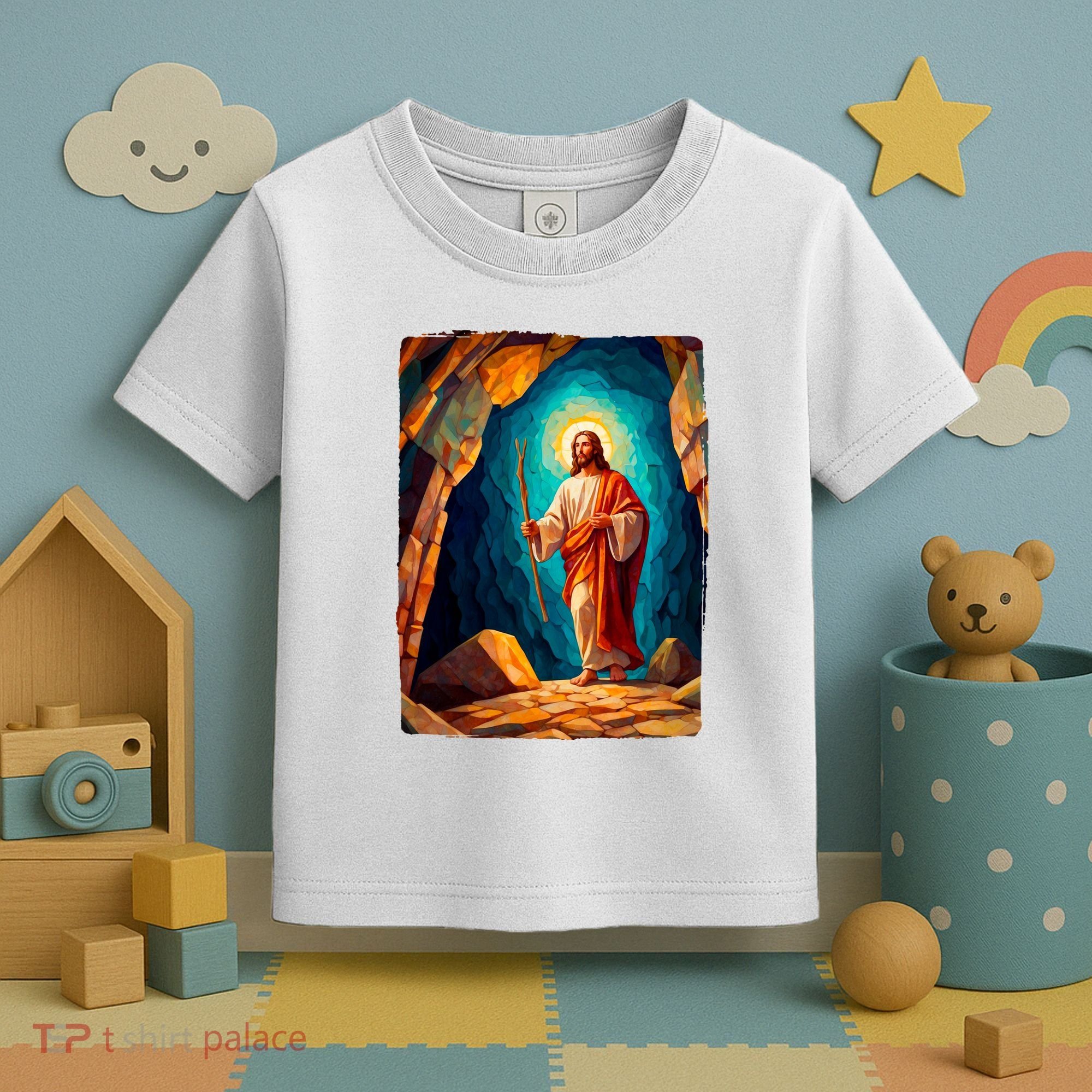 Jesus Christ Scene Portrait Toddler T-Shirt