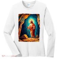 Jesus Christ Scene Portrait Women's Long Sleeve Shirt thumb 0
