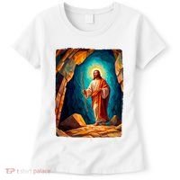 Jesus Christ Scene Portrait Women's T-Shirt thumb 0