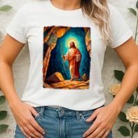 Jesus Christ Scene Portrait Women's T-Shirt thumb 2