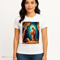 Jesus Christ Scene Portrait Women's T-Shirt thumb 4
