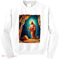 Jesus Christ Scene Portrait Kids Sweatshirt thumb 0