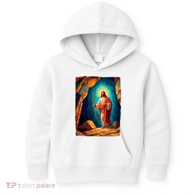 Jesus Christ Scene Portrait Kids Hoodie