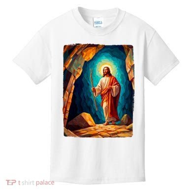 Jesus Christ Scene Portrait Kids T-Shirt