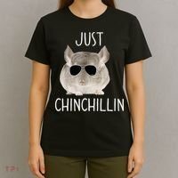 JUST CHINCHILLIN TSHIRT, CHINCHILLA, BRO, RELAXING, CHILLIN T-Shirt thumb 4