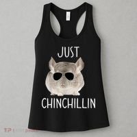 JUST CHINCHILLIN TSHIRT, CHINCHILLA, BRO, RELAXING, CHILLIN Women's Tank Top thumb 3