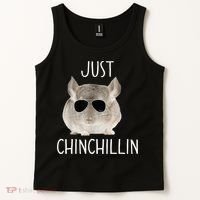 JUST CHINCHILLIN TSHIRT, CHINCHILLA, BRO, RELAXING, CHILLIN Tank Top thumb 2