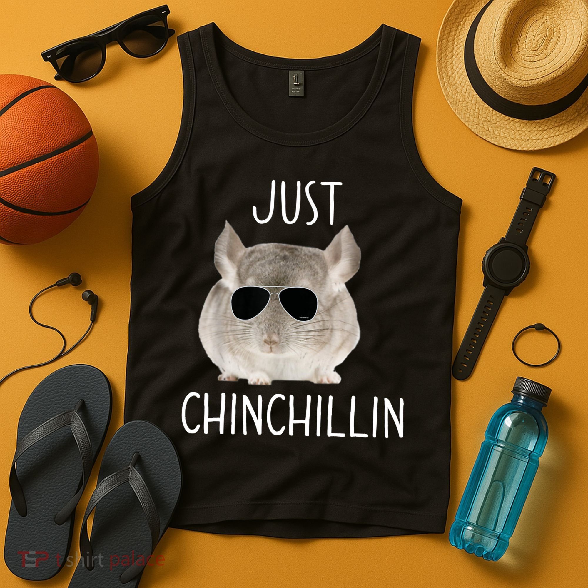 JUST CHINCHILLIN TSHIRT, CHINCHILLA, BRO, RELAXING, CHILLIN Tank Top