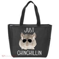 JUST CHINCHILLIN TSHIRT, CHINCHILLA, BRO, RELAXING, CHILLIN Tote Bag thumb 0