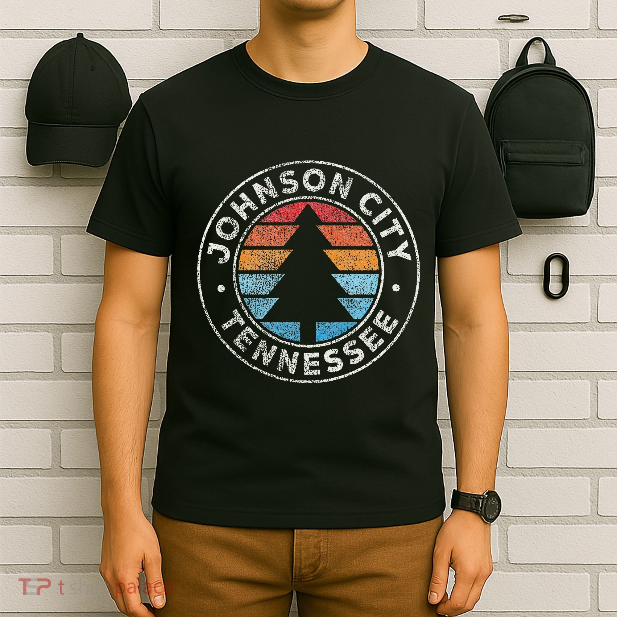 Johnson City Tennessee Tn Vintage Graphic Retro 70s T-Shirt