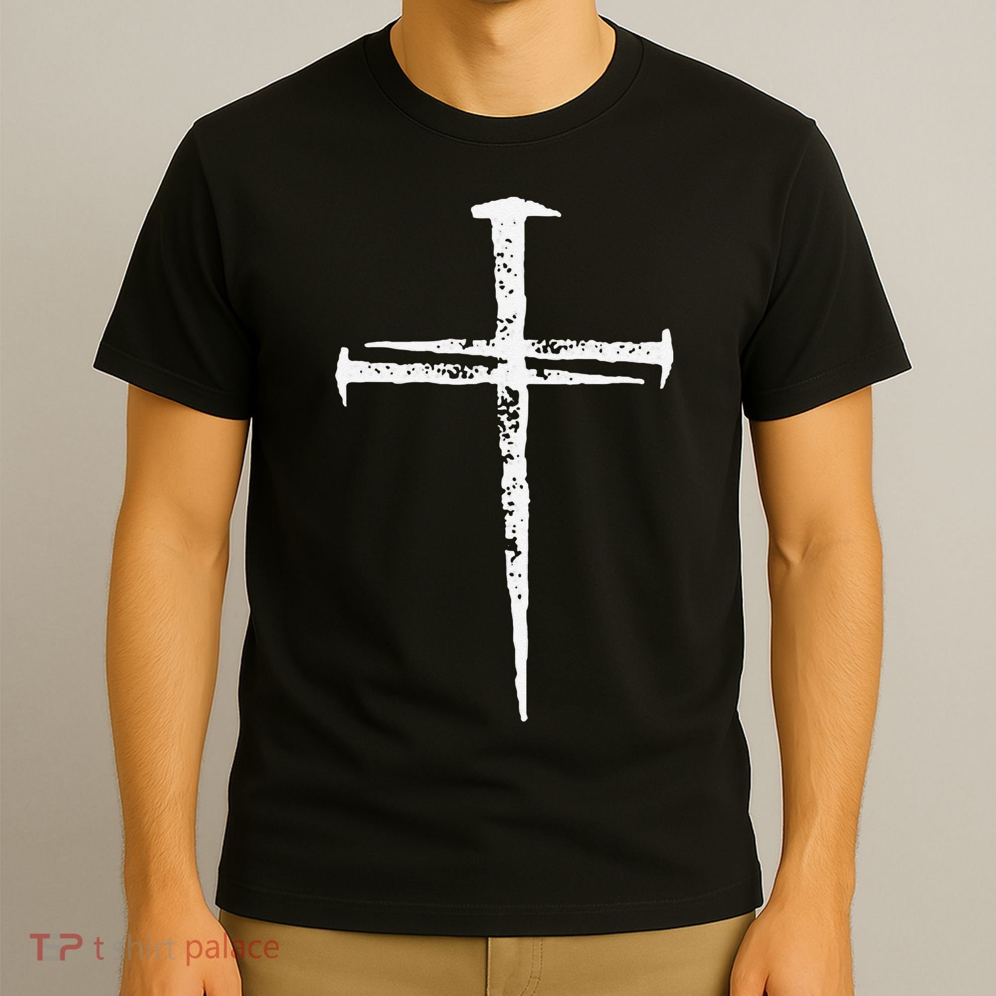 Jesus Cross Three Nails Christian Vintage T-Shirt