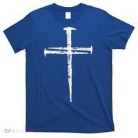 Jesus Cross Three Nails Christian Vintage T-Shirt thumb 0