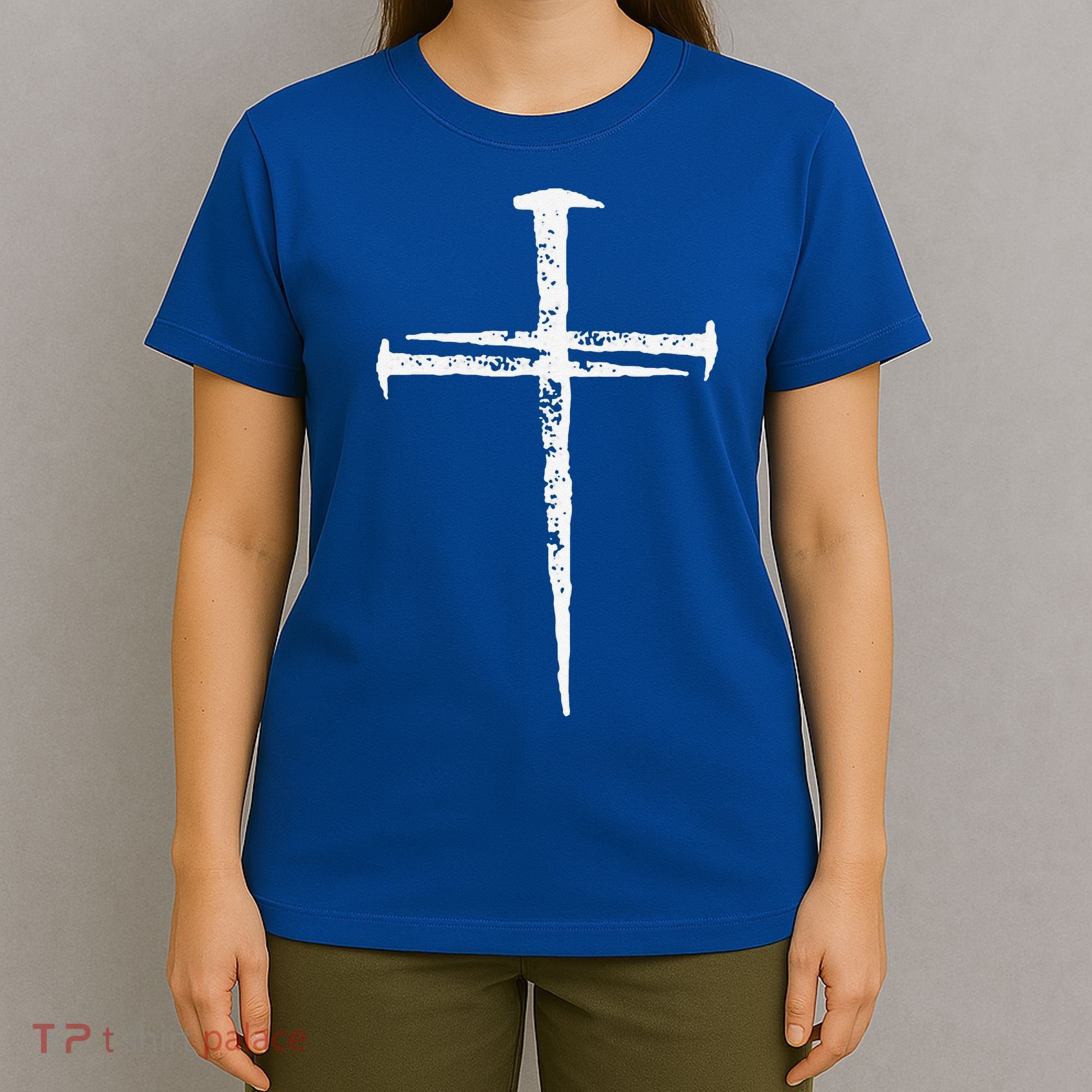 Jesus Cross Three Nails Christian Vintage T-Shirt