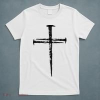 Jesus Cross Three Nails Christian Vintage T-Shirt thumb 5