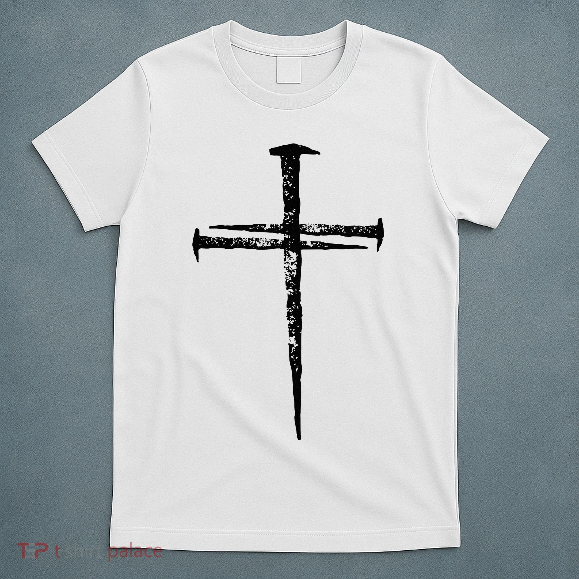 Jesus Cross Three Nails Christian Vintage T-Shirt