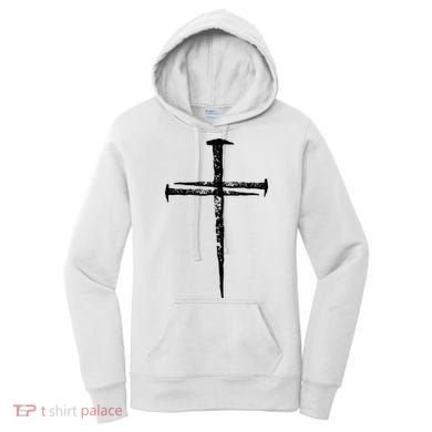 Jesus Cross Three Nails Christian Vintage Women's Hoodie