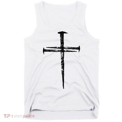 Jesus Cross Three Nails Christian Vintage Tank Top