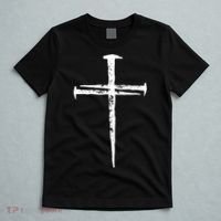 Jesus Cross Three Nails Christian Vintage T-Shirt thumb 5