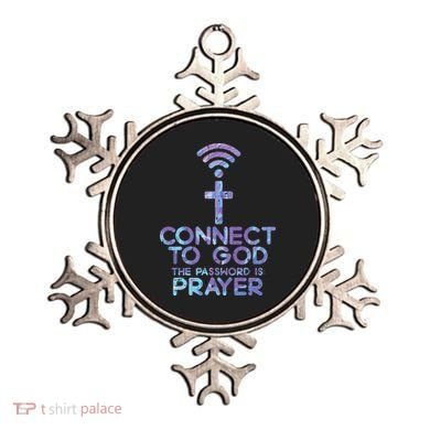 Jesus Christian Tee Connect To God The Password Is Prayer Ornament