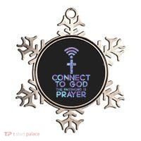 Jesus Christian Tee Connect To God The Password Is Prayer Ornament thumb 0