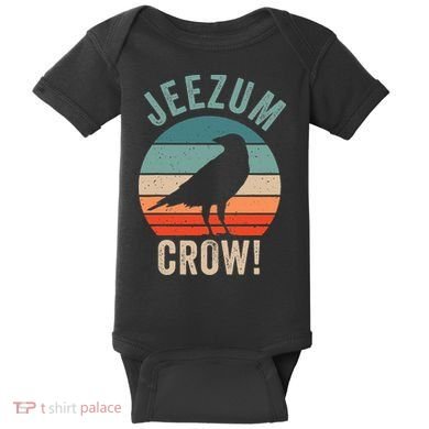 Jeezum Crow Vermont Raven Baby Bodysuit