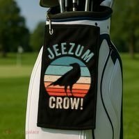Jeezum Crow Vermont Raven Golf Towel thumb 2