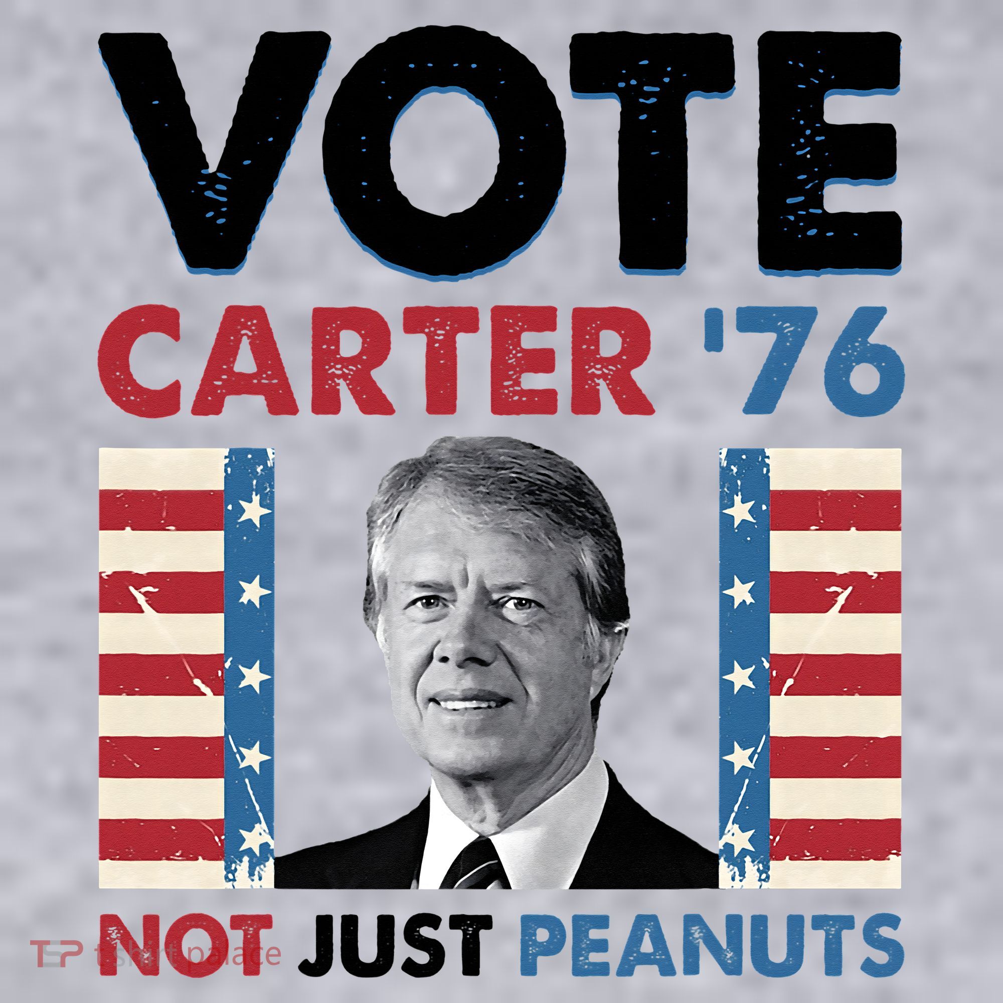 Jimmy Carter Vote Carter '76 Not Just Peanuts Women's Sweatshirt