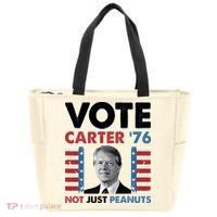 Jimmy Carter Vote Carter '76 Not Just Peanuts Tote Bag thumb 0