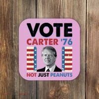 Jimmy Carter Vote Carter '76 Not Just Peanuts Coaster thumb 0