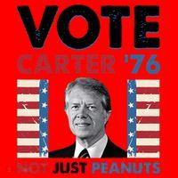 Jimmy Carter Vote Carter '76 Not Just Peanuts Santa Hat thumb 1