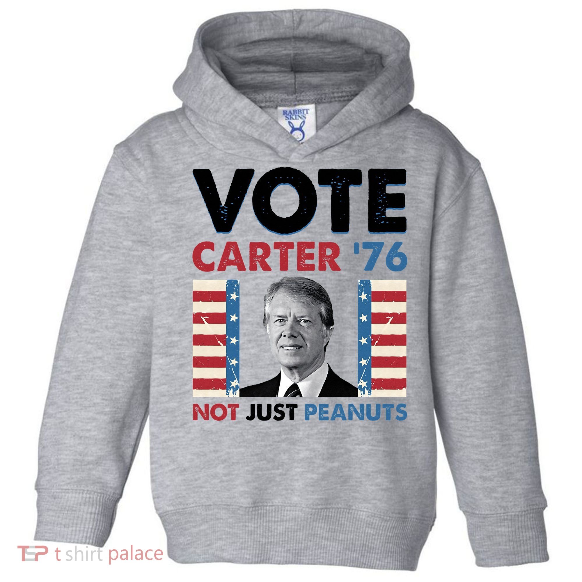 Jimmy Carter Vote Carter '76 Not Just Peanuts Toddler Hoodie