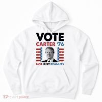 Jimmy Carter Vote Carter '76 Not Just Peanuts Hoodie thumb 0