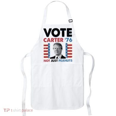 Jimmy Carter Vote Carter '76 Not Just Peanuts Apron