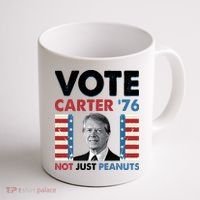Jimmy Carter Vote Carter '76 Not Just Peanuts Coffee Mug thumb 1