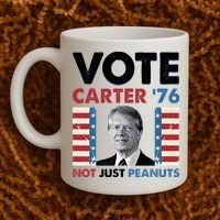 Jimmy Carter Vote Carter '76 Not Just Peanuts Coffee Mug thumb 2