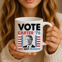 Jimmy Carter Vote Carter '76 Not Just Peanuts Coffee Mug thumb 3