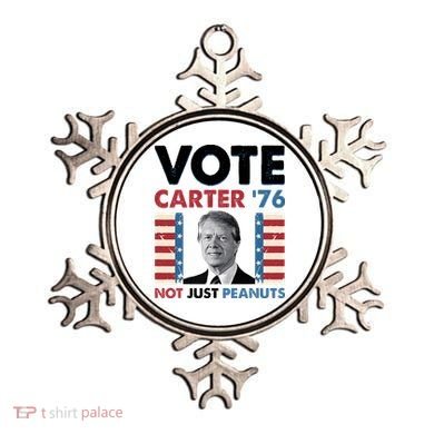 Jimmy Carter Vote Carter '76 Not Just Peanuts Ornament