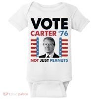 Jimmy Carter Vote Carter '76 Not Just Peanuts Baby Bodysuit thumb 0