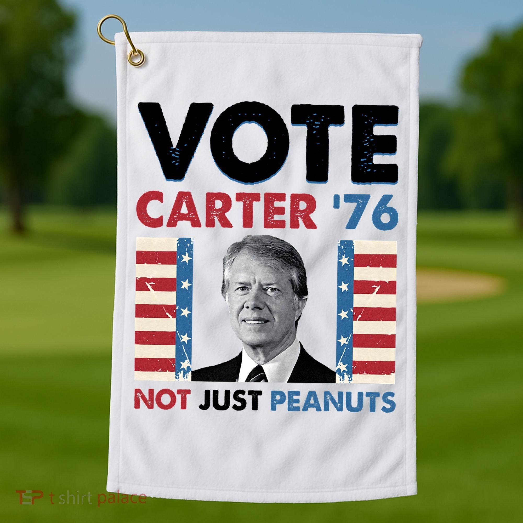Jimmy Carter Vote Carter '76 Not Just Peanuts Golf Towel