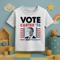 Jimmy Carter Vote Carter '76 Not Just Peanuts Toddler T-Shirt thumb 3