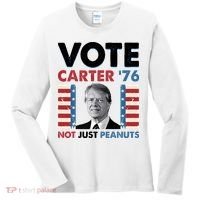 Jimmy Carter Vote Carter '76 Not Just Peanuts Women's Long Sleeve Shirt thumb 0