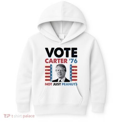 Jimmy Carter Vote Carter '76 Not Just Peanuts Kids Hoodie