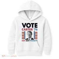 Jimmy Carter Vote Carter '76 Not Just Peanuts Kids Hoodie thumb 0