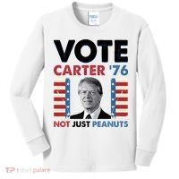 Jimmy Carter Vote Carter '76 Not Just Peanuts Kids Long Sleeve Shirt thumb 0