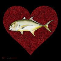 Jack Crevalle Valentines Day Fish Love Fingerprint Gift Coffee Mug thumb 5