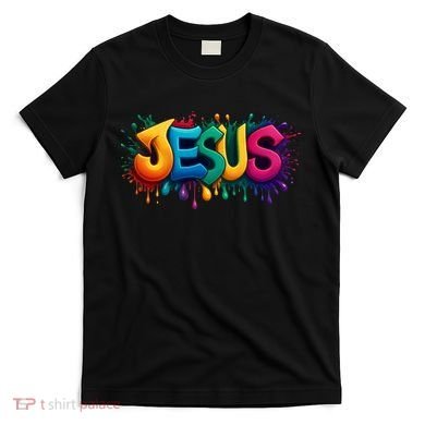 Jesus Colorful Vibrant Splash T-Shirt