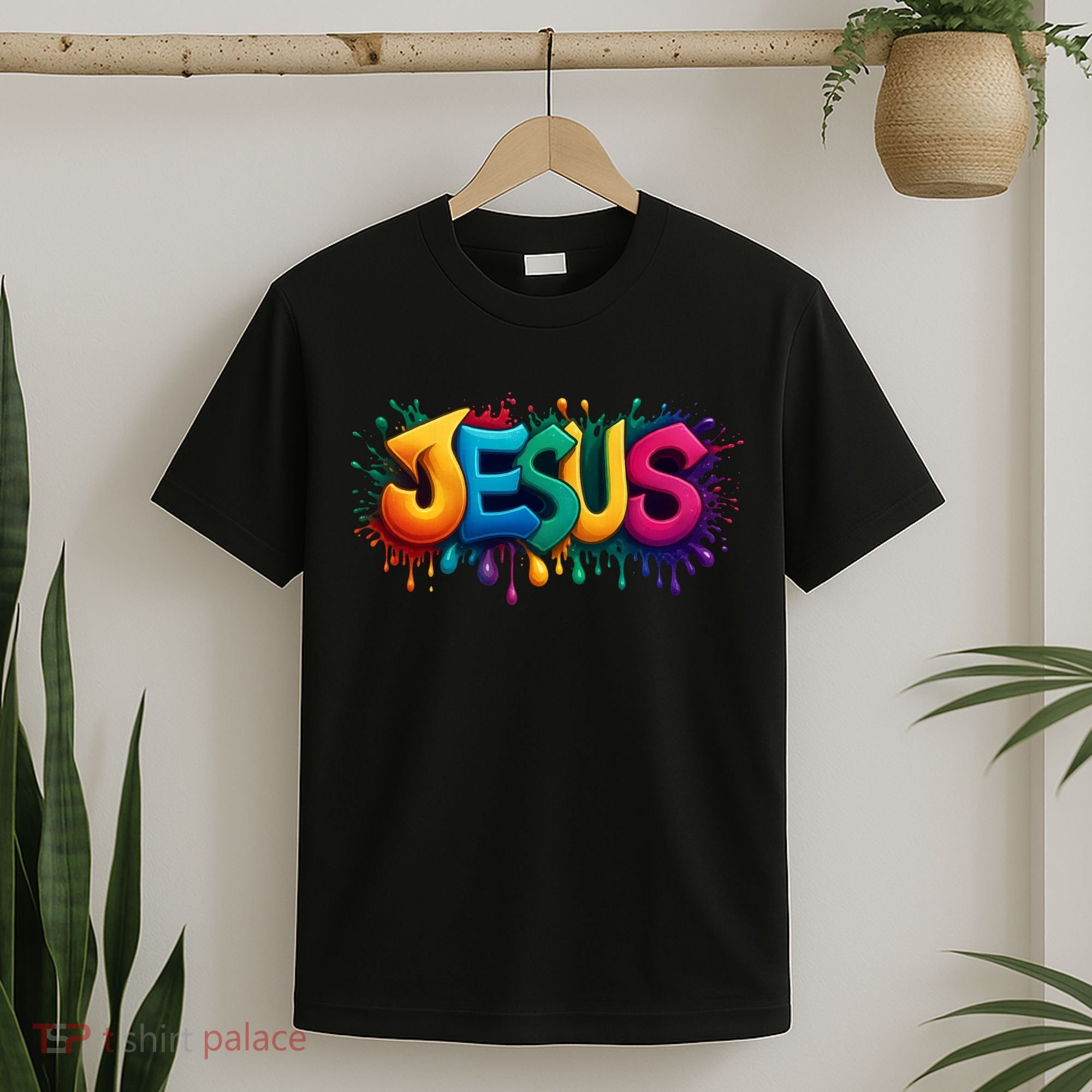 Jesus Colorful Vibrant Splash T-Shirt